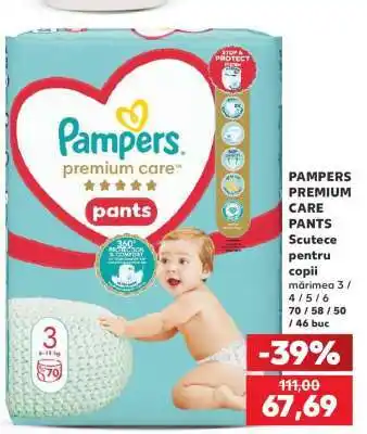 Kaufland PAMPERS PREMIUM CARE PANTS Ofertă
