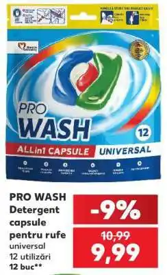 Kaufland PRO WASH Detergent capsule Ofertă