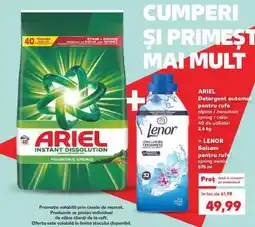 Kaufland ARIEL Detergent + LENOR Balsam Ofertă