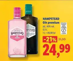 Lidl Hampstead Gin Premium Ofertă