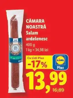 Lidl Cămara Noastră Salam ardelenesc Ofertă