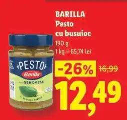 Lidl BARILLA Pesto cu busuioc Ofertă