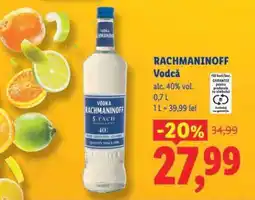 Lidl Rachmaninoff Vodka Ofertă