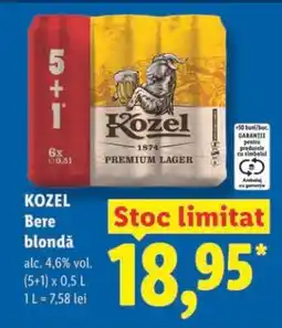 Lidl KOZEL Bere blondă Ofertă