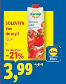 Lidl SOLEVITA Suc de roșii Ofertă