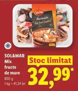 Lidl SOL&MAR Mix fructe de mare Ofertă