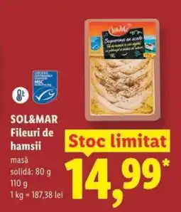 Lidl SOL&MAR Fileuri de hamsii Ofertă