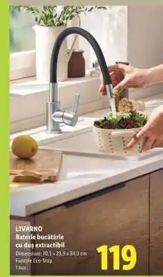 Lidl LIVARNO Baterie bucătărie cu duș extractibil Ofertă