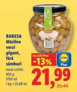 Lidl BARESA Măsline verzi gigant, fără sâmburi Ofertă
