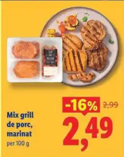 Lidl Mix grill de porc, marinat Ofertă