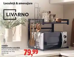 Lidl LIVARNO Etajeră metalică extensibilă Ofertă