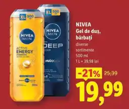 Lidl NIVEA Gel de duș, bărbați Ofertă