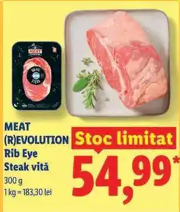 Lidl MEAT (R)EVOLUTION Rib Eye Steak vită Ofertă