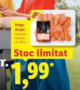 Lidl Pulpe de pui inferioare marinate Ofertă