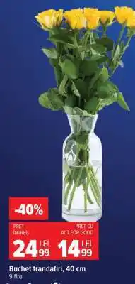 Carrefour Buchet trandafiri, 40 cm Ofertă