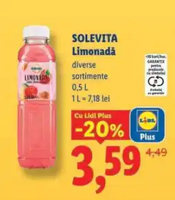 Lidl Solevita Limonadă Ofertă