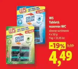 Lidl W5 Tabletă rezervor WC Ofertă