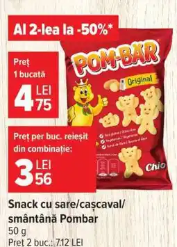 Carrefour Snack cu sare/cașcaval/smântână, Pombar Ofertă