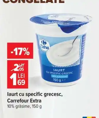 Carrefour Iaurt cu specific grecesc Carrefour Extra Ofertă
