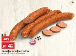 Carrefour Cârnați afumați extra, Fox Ofertă