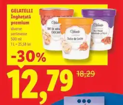 Lidl Gelatelli Înghețată Premium Ofertă