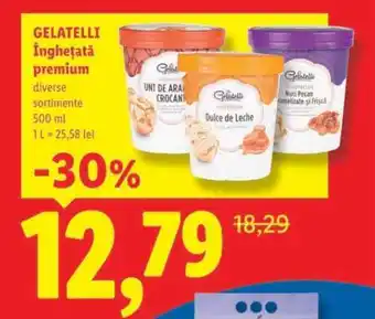 Lidl Gelatelli Înghețată Premium Ofertă