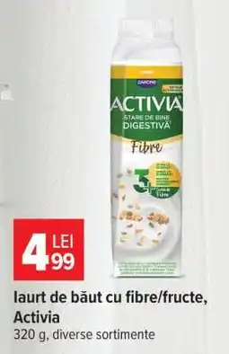 Carrefour Iaurt de băut cu fibre/fructe, Activia Ofertă
