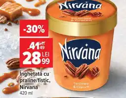 Carrefour Înghețată cu praline/fistic, Nirvana Ofertă