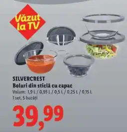 Lidl SILVERCREST Boluri din sticlă cu capac Ofertă