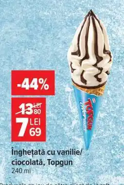 Carrefour Înghețată cu vanilie/ciocolată, Topgun Ofertă
