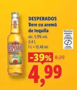 Lidl Desperados Bere cu Aromă de Tequila Ofertă