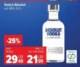 Carrefour Vodcă Absolut Ofertă