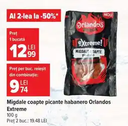 Carrefour Migdale coapte picante Habanero Orlandos Extreme Ofertă