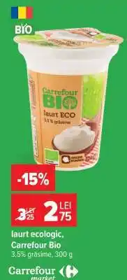 Carrefour Iaurt ecologic Carrefour Bio Ofertă