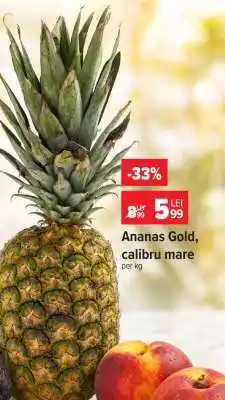 Carrefour Ananas Gold calibru mare Ofertă