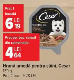 Carrefour Hrană umedă pentru câini Cesar Ofertă