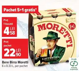 Carrefour Bere Birra Moretti Ofertă