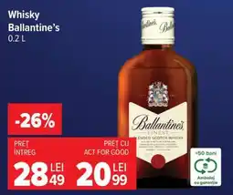 Carrefour Whisky Ballantine’s 0.2 L Ofertă