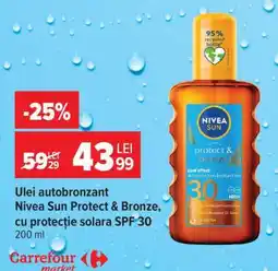 Carrefour Ulei autobronzant Nivea Sun Protect & Bronze Ofertă