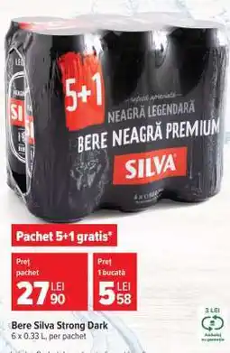 Carrefour Bere Silva Strong Dark Ofertă