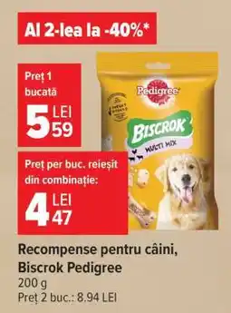 Carrefour Recompense pentru câini Biscrok Pedigree Ofertă