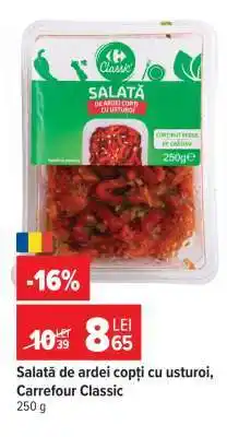 Carrefour Salată de ardei copți cu usturoi, Carrefour Classic Ofertă