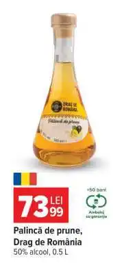 Carrefour Pălincă de prune, Drag de România Ofertă