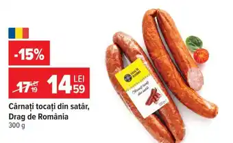 Carrefour Cârnați tocați din satâr, Drag de România Ofertă