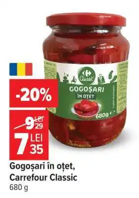 Carrefour Gogoșari în oțet, Carrefour Classic Ofertă
