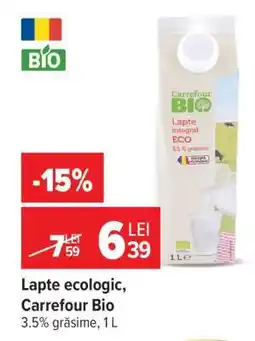 Carrefour Lapte ecologic, Carrefour Bio Ofertă