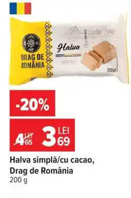 Carrefour Halva simplă/cu cacao, Drag de România Ofertă
