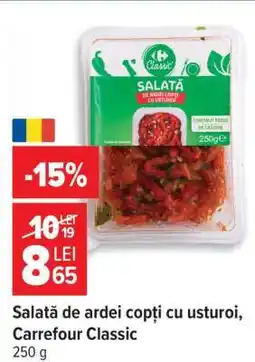 Carrefour Salată de ardei copți cu usturoi, Carrefour Classic Ofertă