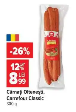 Carrefour Cârnați oltenești Carrefour Classic Ofertă