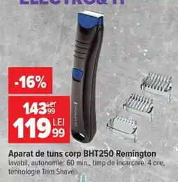 Carrefour Aparat de tuns corp BHT250 Remington Ofertă